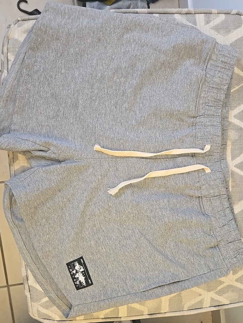 Gray Men’s Drawstring Athletic Shorts